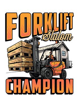 Forklift Slalom Warehouse