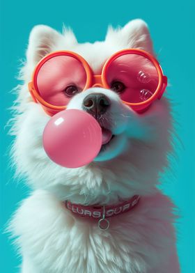 Samoyed bubblegum