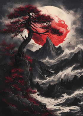 Red Bonsai Tree