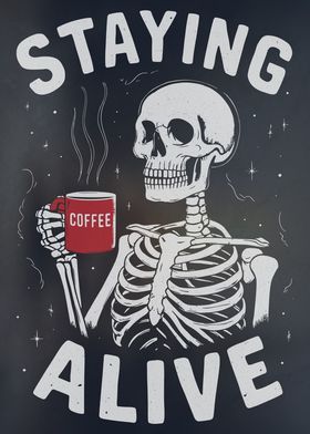 Alive Skeleton Coffee