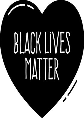 Black Lives Matter Heart