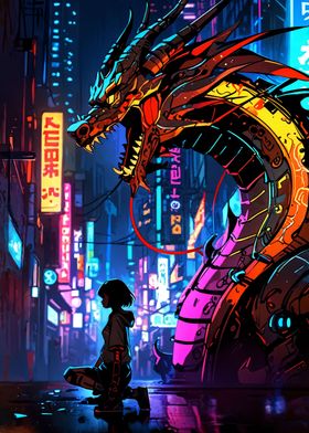 Girl and Dragon