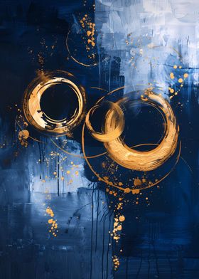 Swirls of bold gold