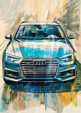 Pastel 2017 Audi A4 Avant 