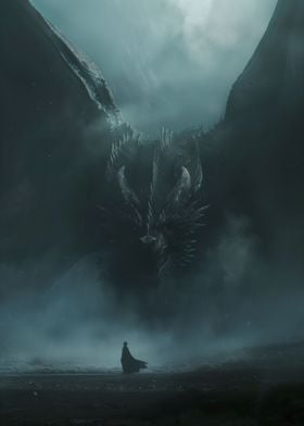 Dragon Raising From Dark