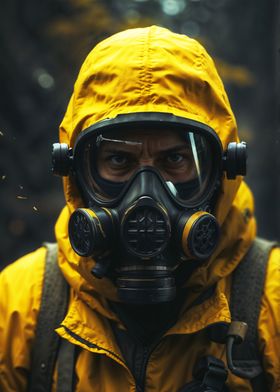 Yellow Gas Mask Guardian