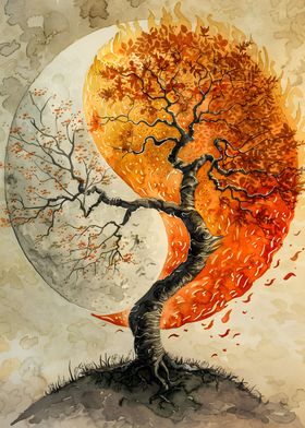 Tree of life Yin and yang