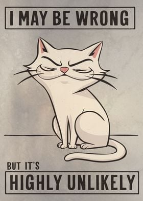 Confident Cat Humor Art