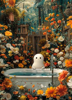 Floral Ghost Bathtube
