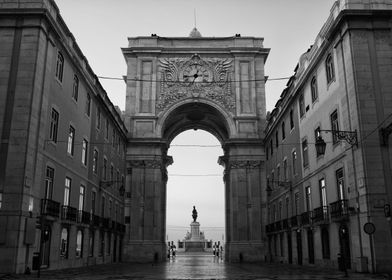 Rua Augusta Arch In Lisbon