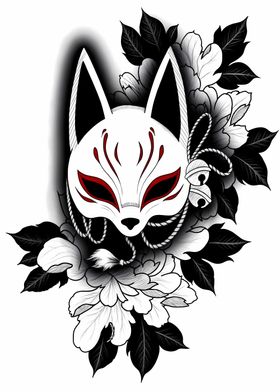 kitsune mask art