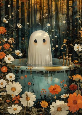 Bathtube Ghost Floral