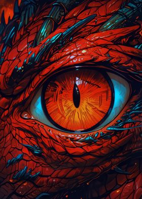 Red dragon eye