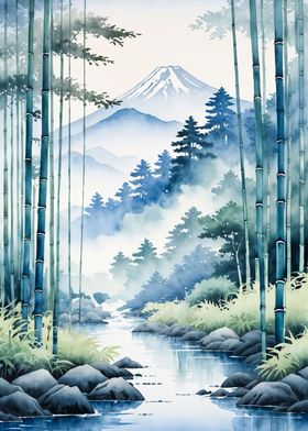 Watercolor Japanese Art