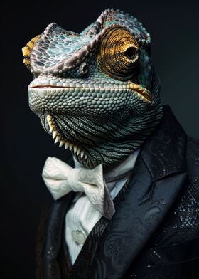 Chameleon in a Tuxedo
