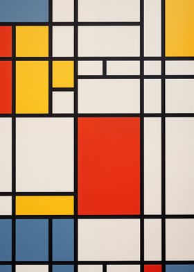 Piet Mondrian style art