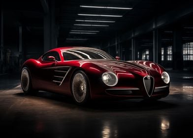 Alfa Romeo supercar design