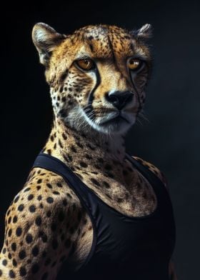 Cheetah in Tank Top