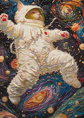 cat astronaut