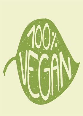 100 Percent Vegan Green