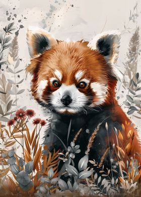 Red Panda Watercolor