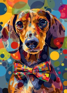 Colorful Dachshund Dog