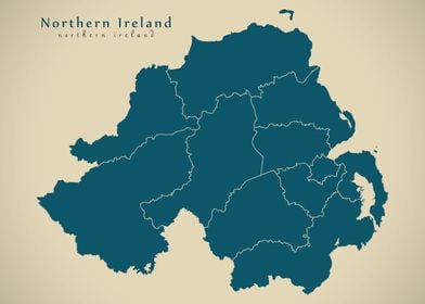 Northern Ireland map