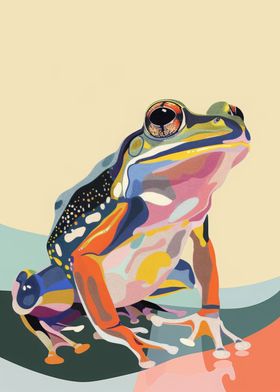 Frog Abstract Flat