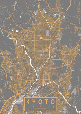 Kyoto City Map Bauhaus