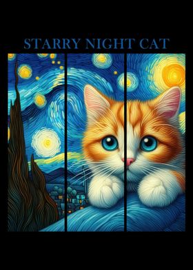 Starry Night Cat