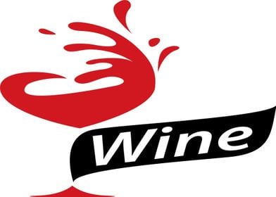 Wine Typography Element