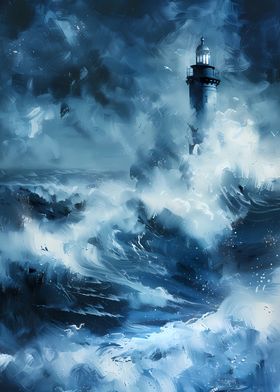 Lighthouse in the storm