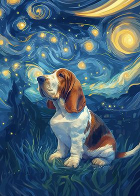 Starry Night Bastet Hound
