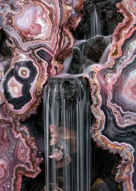 Agate Cosmic Waterfall
