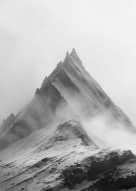 Mountain in mist