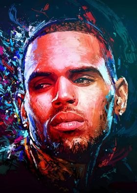 Painting Chris Brown