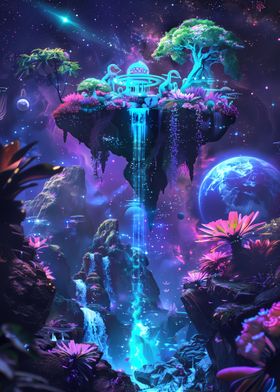 Fantasy World Neon Colors