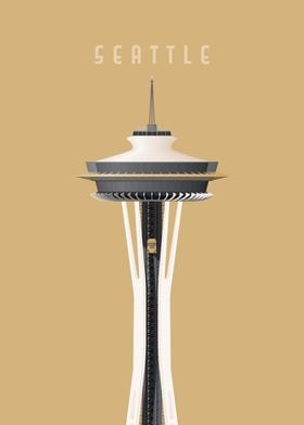 Seattle Travel Poster