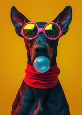 Dobermann bubblegum