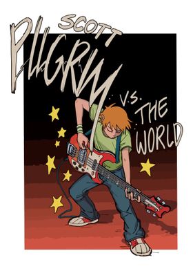 scott pilgrim guitar play