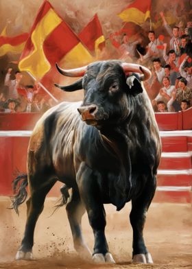 Defiant Bull of Corrida