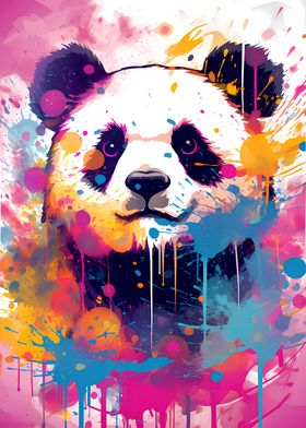 Adorable Panda Pop Art