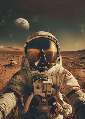 Astronaut Selfie on Mars