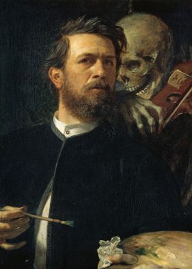 Self portrait with death