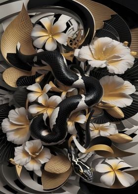 Snake Flowers Elegance