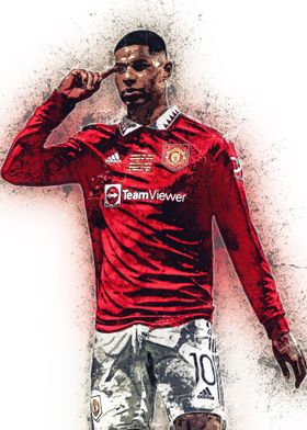 Marcus Rashford Splatter