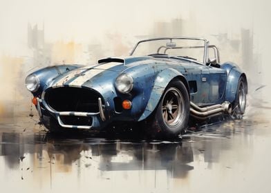 AC Cobra Blue classic car