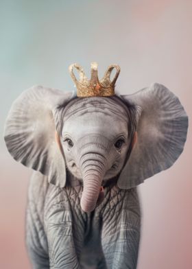 Elephant Pastel Crown