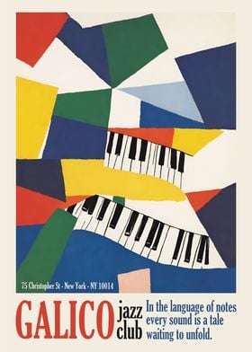 Galico Jazz Club Poster