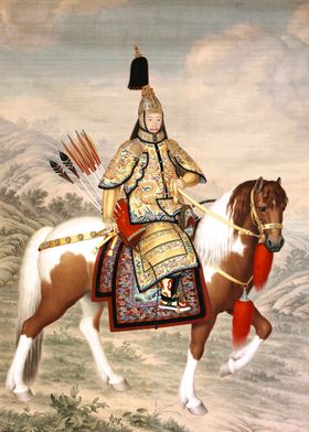 Qianlong Emperor On Horse